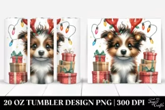 Cute Dog Dressed for Winter 20 Oz Tumbler Product Image 1