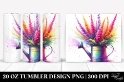 20 Oz Tumbler Sublimation | Vibrant Watercolor Sprinkling Product Image 1