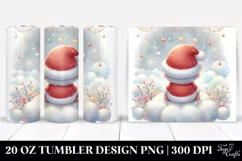 Pastel Digital Painting of Santa Sitting on Cloud, 20 oz Product Image 1