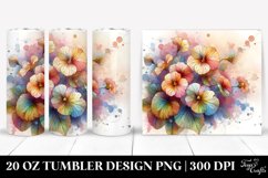Abstract Nasturtium Tumbler | 20 oz Tumbler Product Image 1