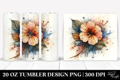 Abstract Nasturtium Tumbler | 20 oz Tumbler Product Image 1