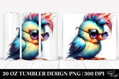 Cute Baby Bird Posing 20 Oz Tumbler Product Image 1