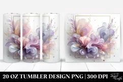 Abstract Glossy Lavender Clipart 20 Oz Tumbler Product Image 1