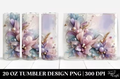 Abstract Glossy Lavender Clipart 20 Oz Tumbler Product Image 1