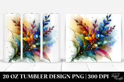 20 Oz Tumbler Sublimation | Colorful Small Stained with Product Image 1