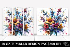 20 Oz Tumbler Sublimation | Colorful Small Stained with Product Image 1