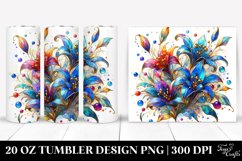 20 Oz Tumbler Sublimation | Colorful Small Stained with Product Image 1