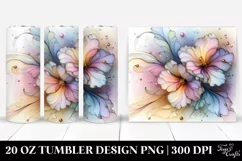 Abstract Glossy Pansy Clipart 20 Oz Tumbler Product Image 1