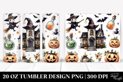 Halloween Elixir Watercolor Clipart 20 Oz Tumbler Product Image 1