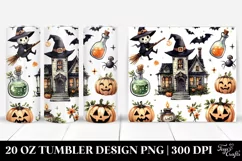 Halloween Elixir Watercolor Clipart 20 Oz Tumbler Product Image 1