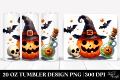 Halloween Elixir Watercolor Clipart 20 Oz Tumbler Product Image 1