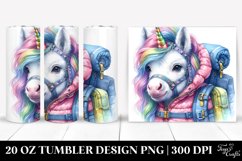 Colorful Unicorn Mountaineer&#039;s Gear. 20 Oz Tumbler Design Product Image 1