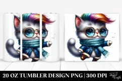 Cute Funny Cat Dancing 20 Oz Tumbler Product Image 1