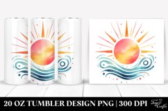 Simple Watercolor Sun 20 Oz Tumbler Product Image 1