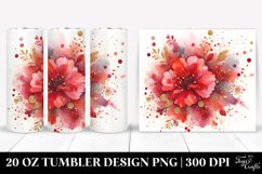Redish Watercolor Particles | 20 Oz Tumbler Product Image 1