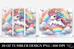 Rainbow Unicorn Baby. 20 Oz Tumbler Design Product Image 1