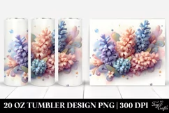 Glossy Hyacinth Abstract Art | 20 oz Tumbler Product Image 1