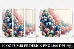 Glossy Hyacinth Abstract Art | 20 oz Tumbler Product Image 1