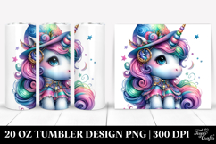 Cute Baby Unicorn 20 Oz Tumbler Product Image 1