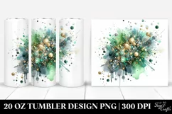 Colorful Gliterry Watercolor Background with Metalic Product Image 1