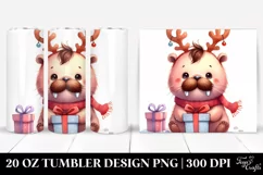 Expressive Watercolor Walrus with Cool Haircut 20 Oz Tumbler Product Image 1