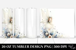 Whimsical Washed Fairy Watercolor Art | 20 oz Tumbler Product Image 1