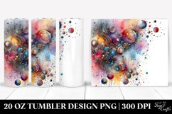 Colorful Metallic Watercolor Splash | 20 Oz Tumbler Product Image 1