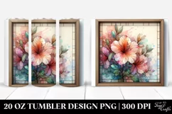 Abstract Wooden Azalea, HD 20 Oz Tumbler Product Image 1