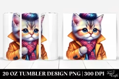 Cute Funny Cat Posing 20 Oz Tumbler Product Image 1