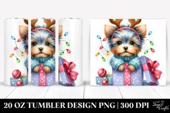 Expressive Yorkshire Terrier with Winter Outfit 20 Oz Product Image 1