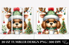 Expressive Cocker Spaniel with Winter Outfit 20 Oz Tumbler Product Image 1