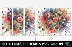 Colorful Metallic Watercolor Splash | 20 Oz Tumbler Product Image 1