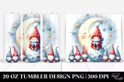 Vibrant Santa with Gnomes | 20 oz Tumbler Product Image 1