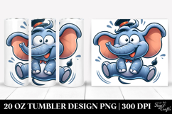 Silly Cartoon Hippo 20 Oz Tumbler Product Image 1