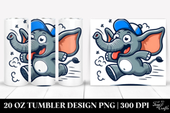 Silly Cartoon Hippo 20 Oz Tumbler Product Image 1