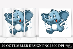 Silly Cartoon Hippo 20 Oz Tumbler Product Image 1