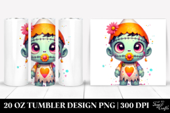 Funny Frankenstein Kid Design 20 Oz Tumbler Product Image 1