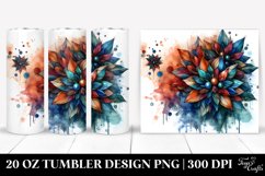 Stained Lobelia Abstract | 20 oz Tumbler Product Image 1