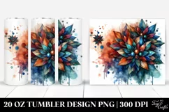 Stained Lobelia Abstract | 20 oz Tumbler Product Image 1