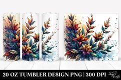 Abstract Stained Lobelia | 20 oz Tumbler Product Image 1