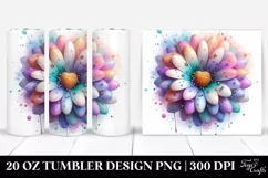 Pastel Daisy Heart | 20 oz Tumbler Product Image 1