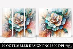 Wooden Camellia Clipart 20 Oz Tumbler Product Image 1