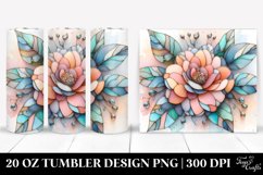 Wooden Camellia Clipart 20 Oz Tumbler Product Image 1