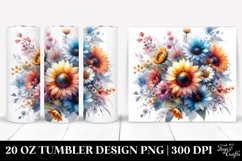 Colorful Sunflower Tumbler | 20 oz Tumbler Product Image 1