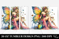 Fairy Sitting Dressed | 20 oz Tumbler Product Image 1