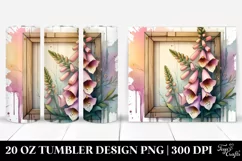 Stained Foxglove Tumbler | 20 oz Tumbler Product Image 1