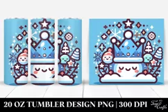 Colorful Winter Crown Design, High-Res 20 Oz Tumbler Product Image 1