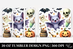 Funny Halloween Clipart, Bat 20 Oz Tumbler Product Image 1