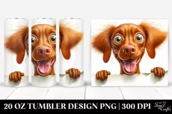 Crazy Looking Vizsla Smiling | 20 Oz Tumbler Product Image 1