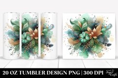 Colorful Greenish Particles with Foil | 20 Oz Tumbler Product Image 1